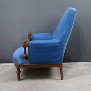 Bergère armchair in walnut – early 20th century