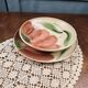 Vintage Salins Rhône service 15 pieces – Large hand-painted flowers