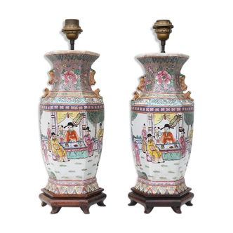 Pair of china lamps China