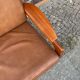 Scandinavian teak and leather sofa from the 70s