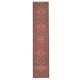 1970s Vintage Turkish Oushak Handmade Wool Cotton Pink Runner Rug 76x365