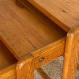 70s nesting tables in pine