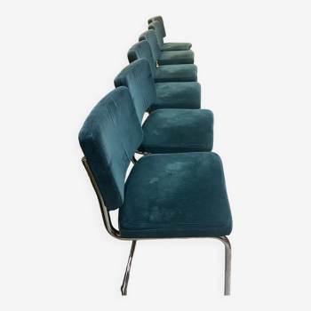 Midnight blue velvet chairs