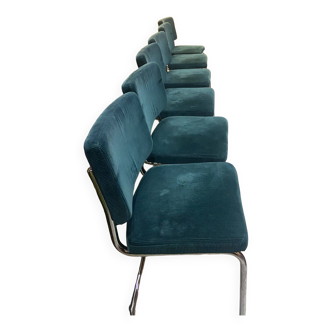 Midnight blue velvet chairs