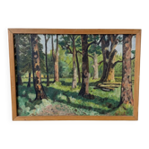 Petite peinture à l’huile J.Biot