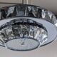 Lustre soucoupe en cristal par Kinkeldey, Autriche vers 1970