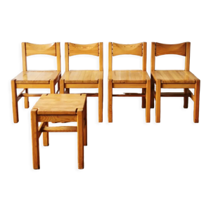 Set de 4 chaises et 1