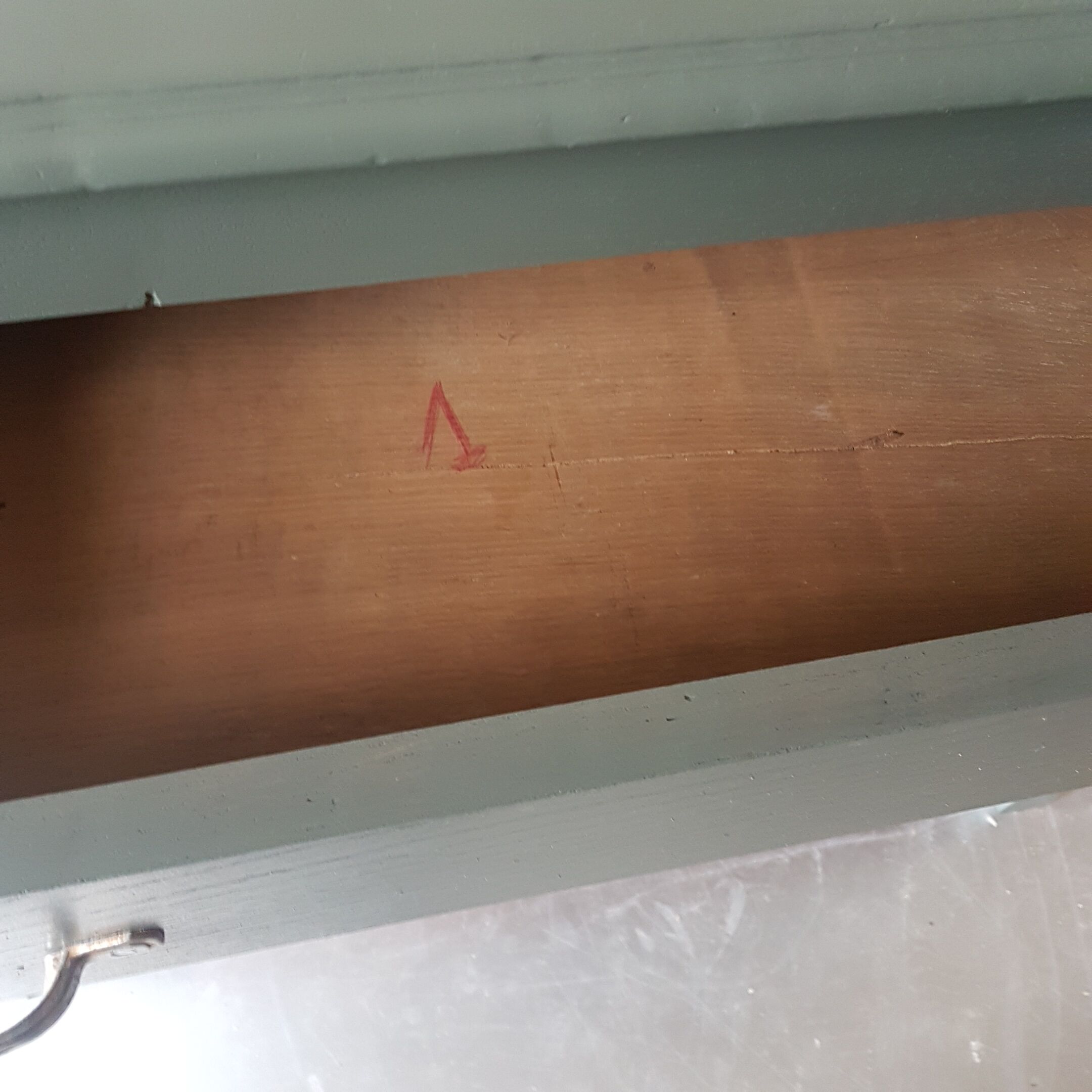 Revamped green solid wood dresser