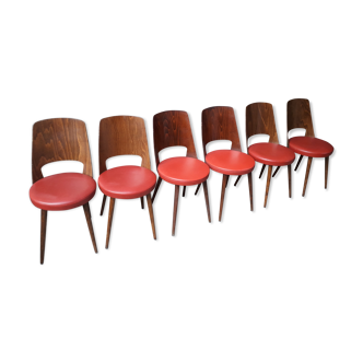 Set de 6 chaises bistrot Baumann Mondor