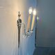 Vintage Italian neoclassical wall sconces in Hollywood Regency style, set of 3.