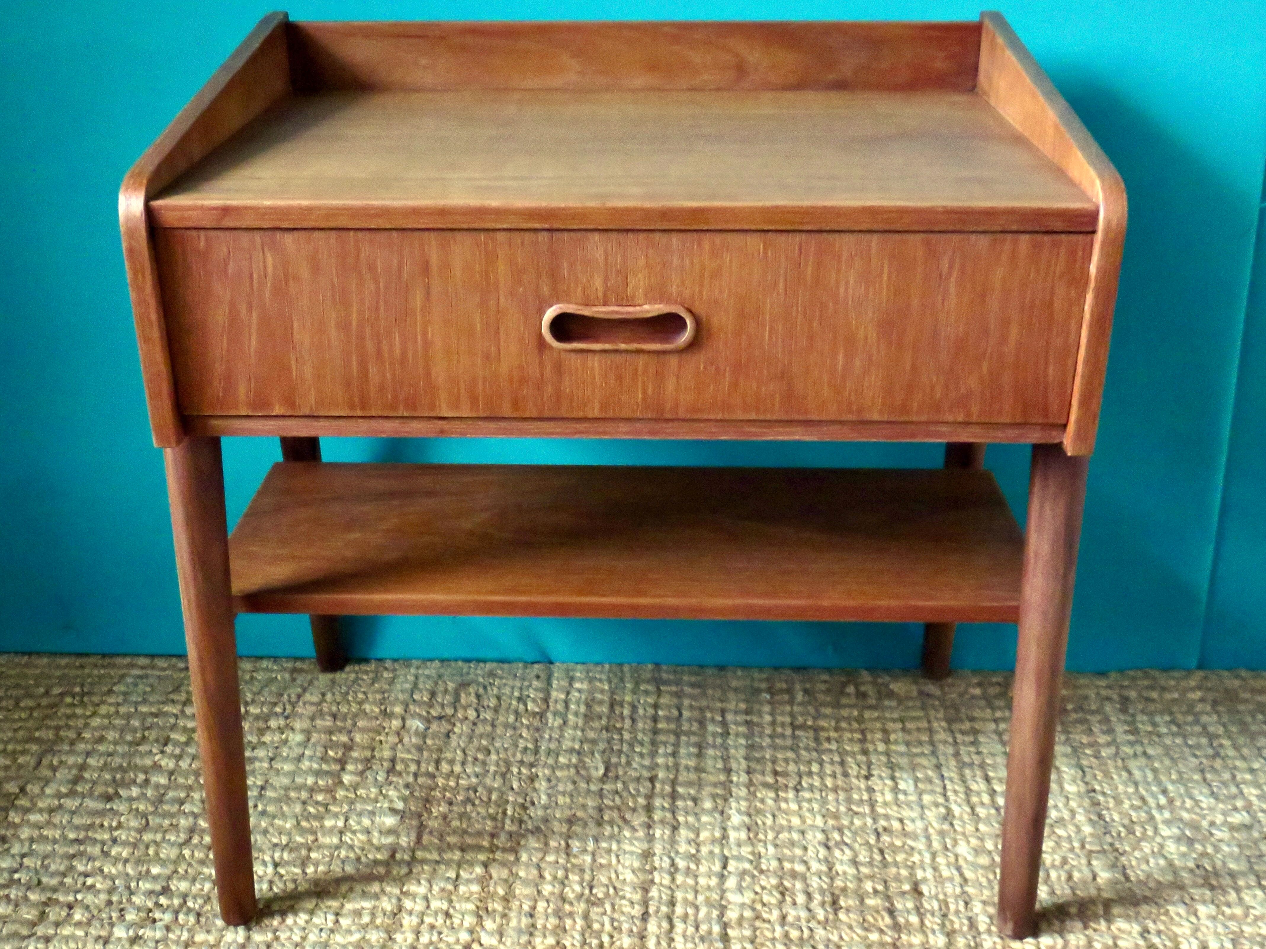 Bedside table with drawer. Denmark 1955