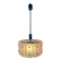 Vintage 1970s pendant lamp – glass/chrome