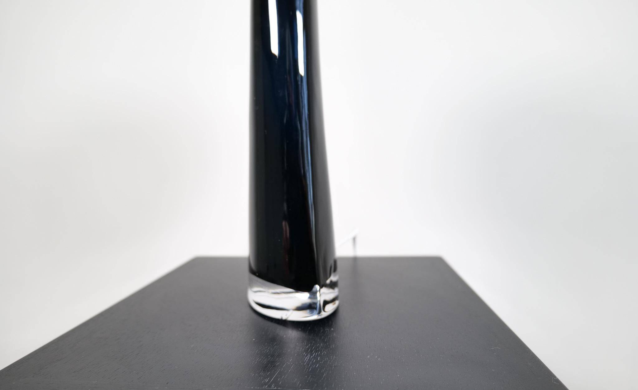 Mid-century modern sculptural table lamp by Carl Fagerlund Orrefors Sweden