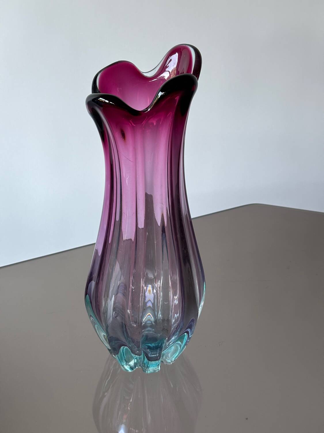 Murano blown glass vase