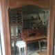 Walnut beveled mirror