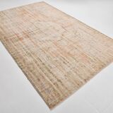 Tapis turc Aea beige et orange pâle