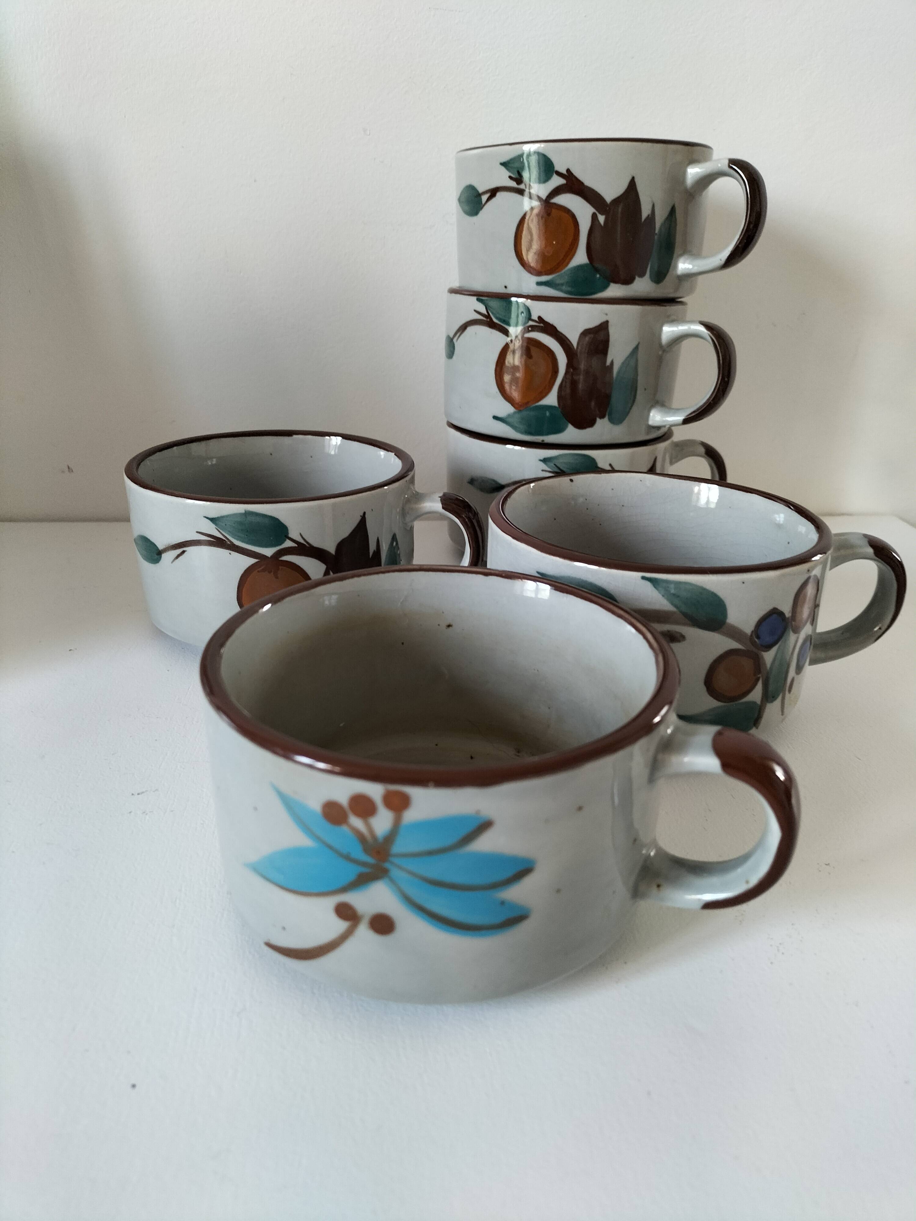 Large stoneware mugs