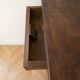 Table ronde convertible demi-lune en bois massif