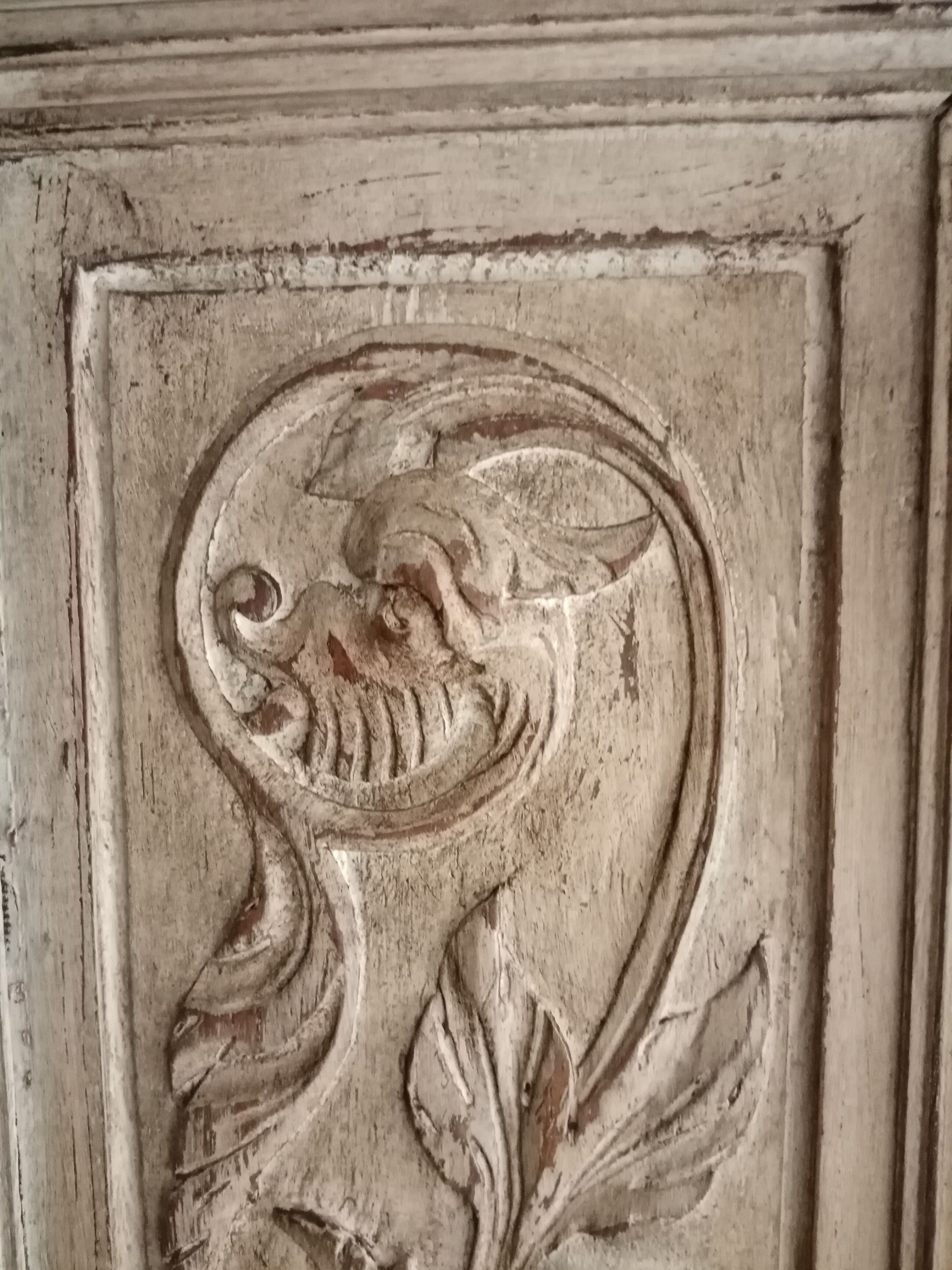 Old door patinated shabby chic