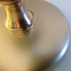 Pair of bubbled glass globe bedside lamps / vintage 60s-70s