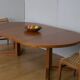 Round table with 2 teak extensions by J. Mortensen, Scandinavian edition Heltborg