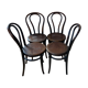 Lot de 4  chaises bistrot signées J § J Kohn 1900