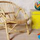 Chair child rattan vintage retro 60s Bohemian bamboo Wicker