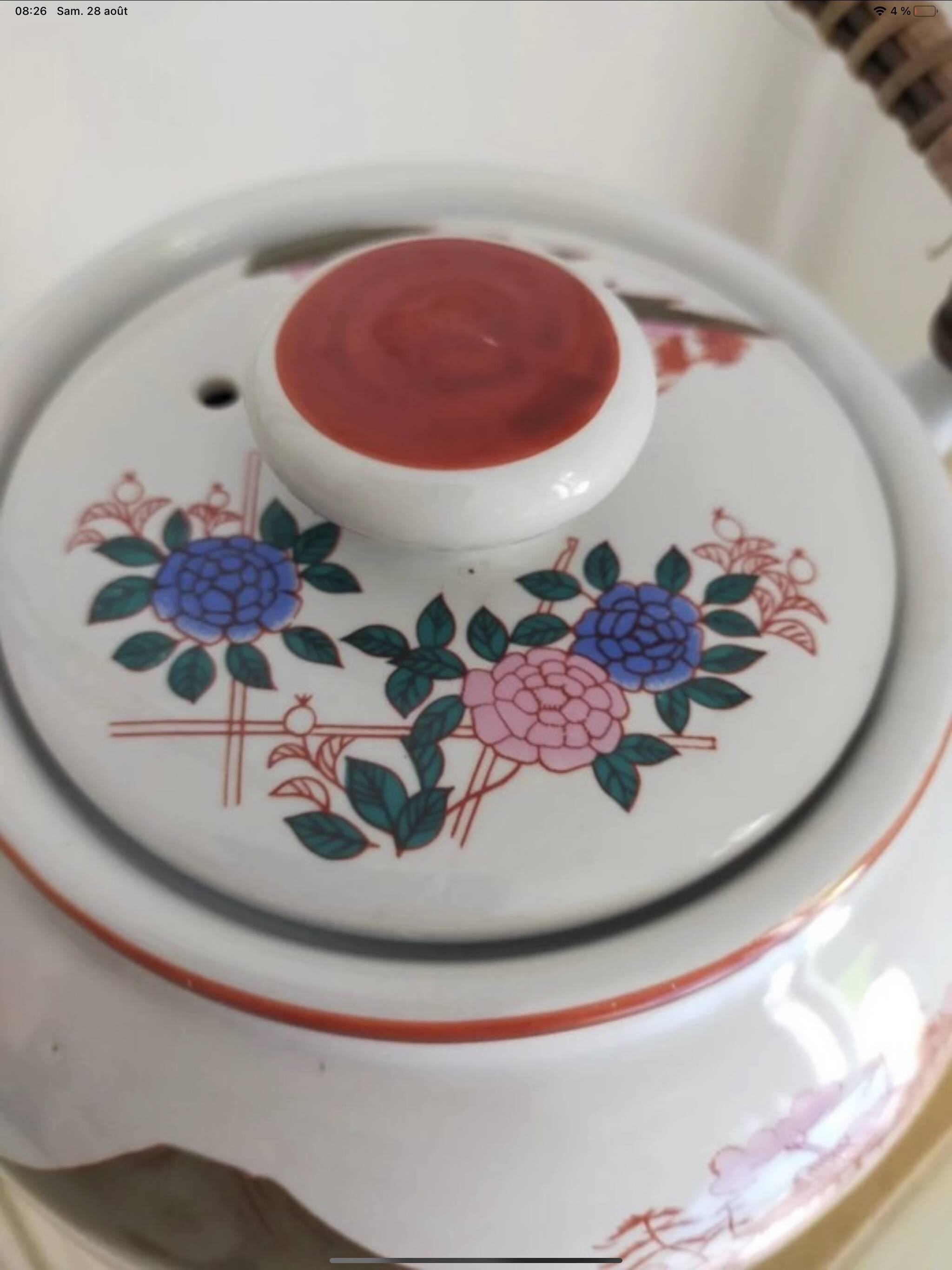 Japanese patterned teapot