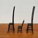 Vintage cast iron art sculptures, set of 3