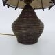 Bedside lamp, table lamp in rattan, bamboo Louis Sognot. 50s