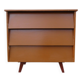 ancienne commode en bois pieds compas vintage
