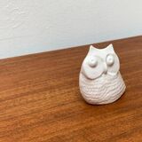 Danish mid-century ceramic owl sculpture by Søholm, 1960s.