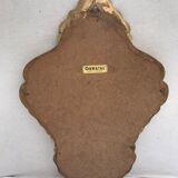 Ancient Mirror Baroque Style A Golden Wood Shell - Vintage Decoration Glass 31x47cm