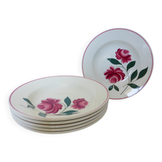 6 vintage deep plates from Printemps Paris model Essonnes 210616