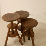 Set of 3 carpenter's screw stools