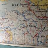 Geographic vintage France duplex channels map