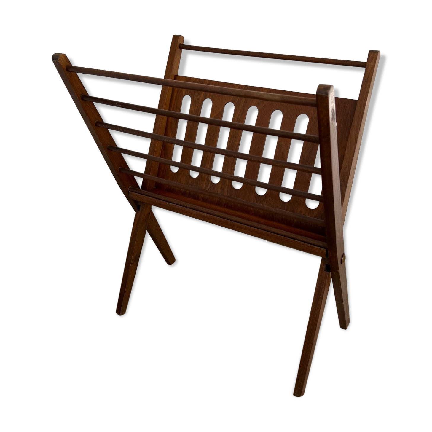 Folding magazine door