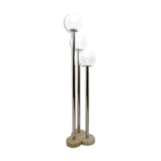 Mid century modern floor lamps with murano glass globes