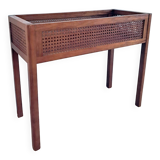 Wood and cane planter