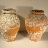 Two ceramic takotsubo pots - Japan
