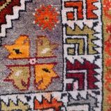 Old turkish Oushak rug 125x84 cm vintage carpet