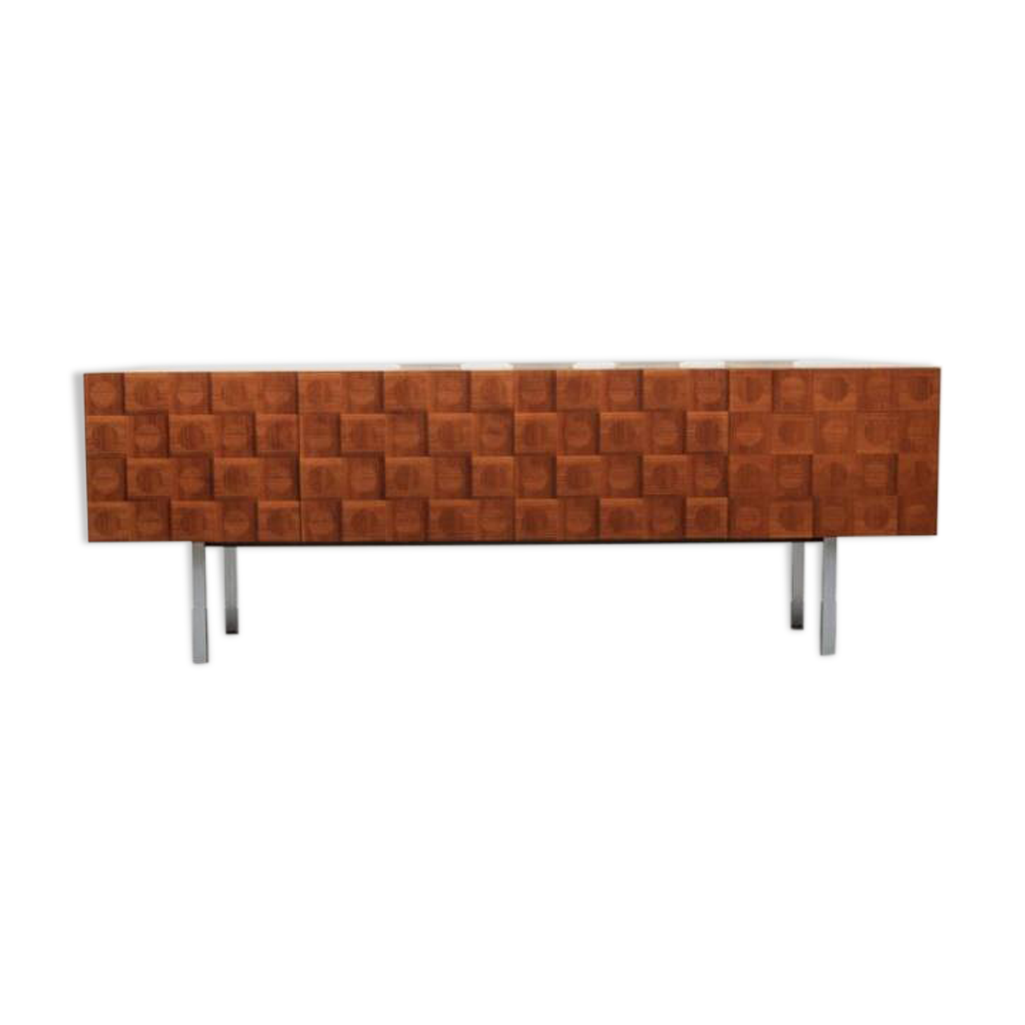 TEAK MARQUETRY ENFILADE 1960s
