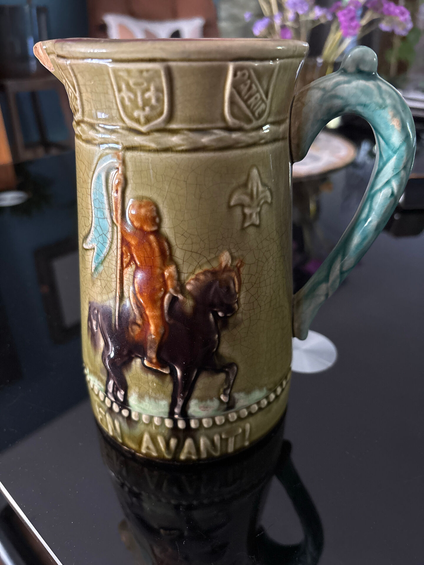 Jug in slipware