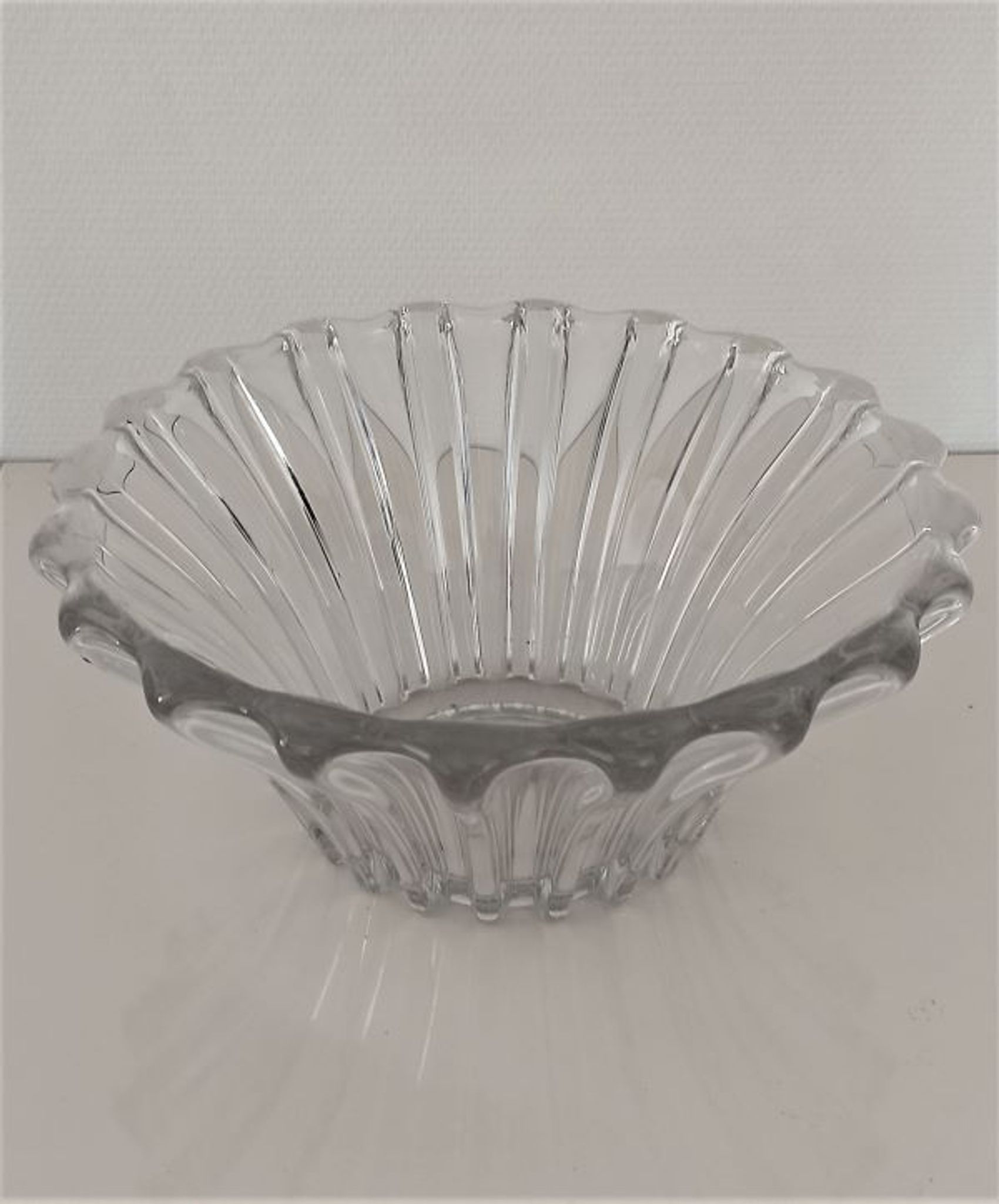 1950s crystal fruit bowl