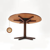 Danish Mid Century Yin-Yang teak extending dining table by Ole Gjerløv-Knudsen and Torben Lind