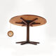 Danish Mid Century Yin-Yang teak extending dining table by Ole Gjerløv-Knudsen and Torben Lind
