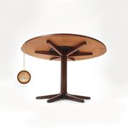 Danish Mid Century Yin-Yang teak extending dining table by Ole Gjerløv-Knudsen and Torben Lind