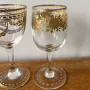 Paire de verres à liqueur Napoléon III