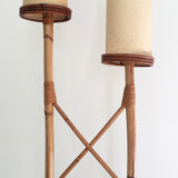 Vintage rattan lamppost