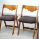 Set of five Italian dining chairs in the manner of Willy Rizzo